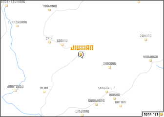 map of Jiuxian