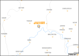 map of Jiuxian