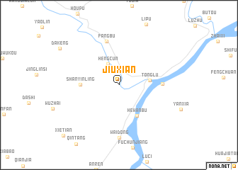 map of Jiuxian