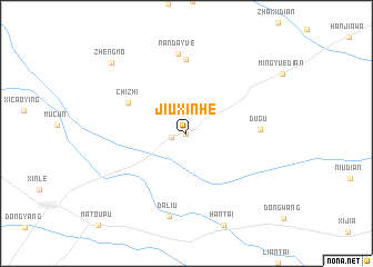 map of Jiuxinhe