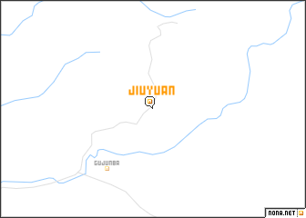 map of Jiuyuan