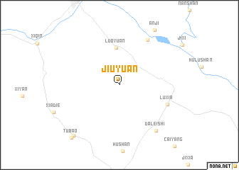 map of Jiuyuan