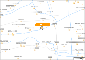 map of Jiuzaowa