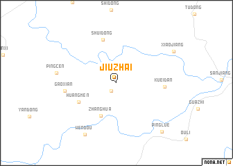 map of Jiuzhai