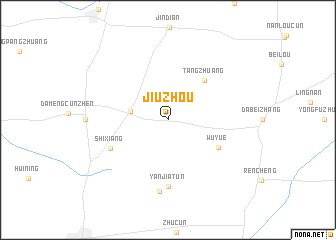 map of Jiuzhou