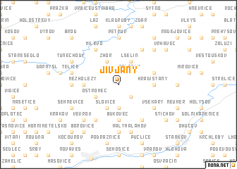 map of Jivjany