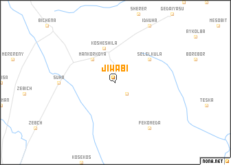 map of Jiwabī