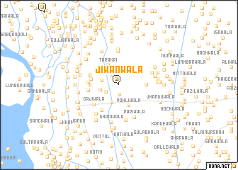 map of Jīwanwāla