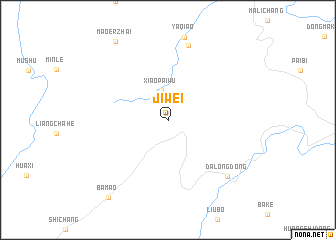 map of Jiwei