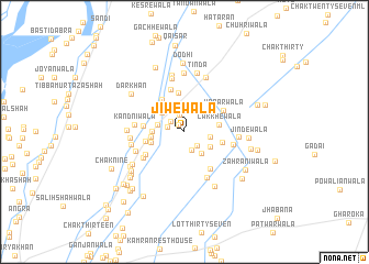 map of Jīwewāla