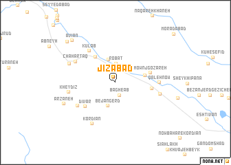 map of Jīzābād