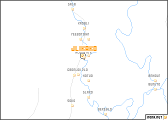 map of Jlikako