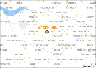 map of Joachimów