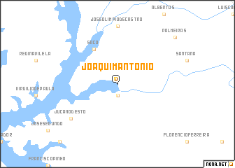 map of Joaquim Antônio