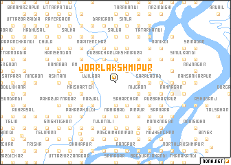 map of Joār Lakshmīpur