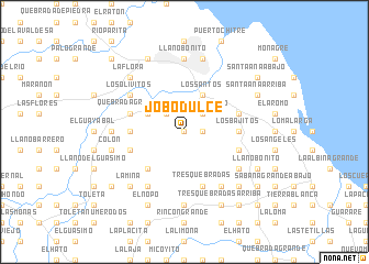 map of Jobo Dulce