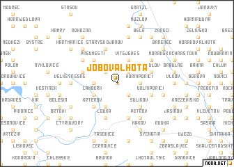 map of Jobova Lhota