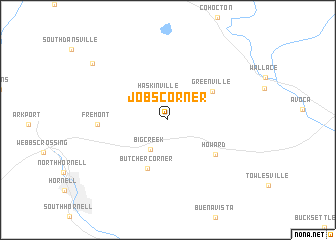 map of Jobs Corner