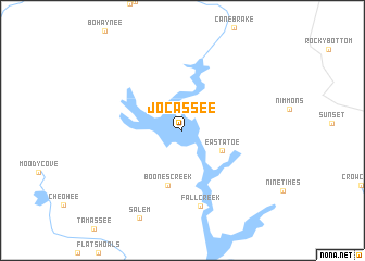 map of Jocassee