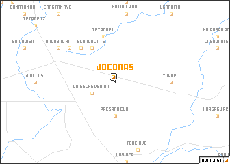 map of Joconas