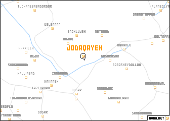 map of Jodā Qāyeh