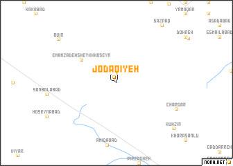 map of Jodāqīyeh