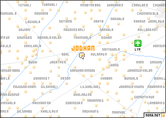 map of Jodhān