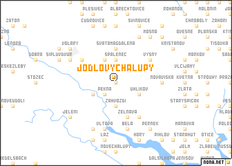 map of Jodlovy Chalupy