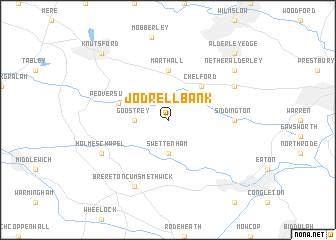 map of Jodrell Bank