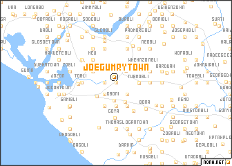 map of Joe Gumry Town