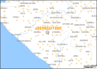 map of Joe Maggi Town