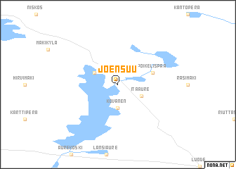 map of Joensuu