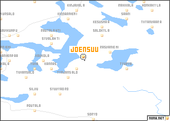 map of Joensuu