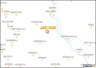 map of Joetown