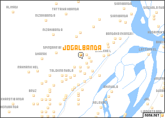 map of Jogal Bānda