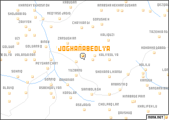 map of Joghanāb-e‘Olyā