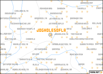 map of Joghol-e Soflá