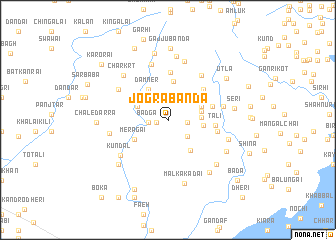 map of Jogra Bānda