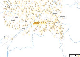 map of Jogyāna