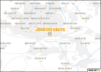 map of Johannesburg