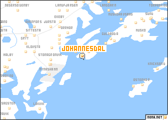 map of Johannesdal