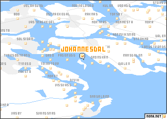 map of Johannesdal