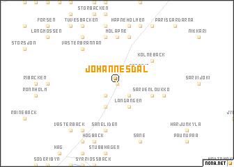 map of Johannesdal