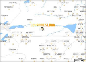 map of Johanneslund