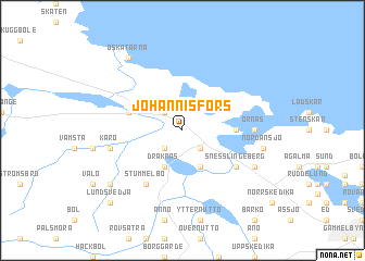 map of Johannisfors