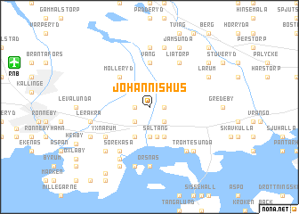 map of Johannishus