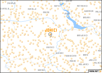 map of Johići