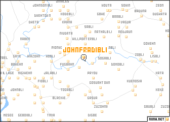 map of John Fradibli