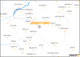 map of Johnky Town