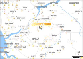 map of Johnny Town